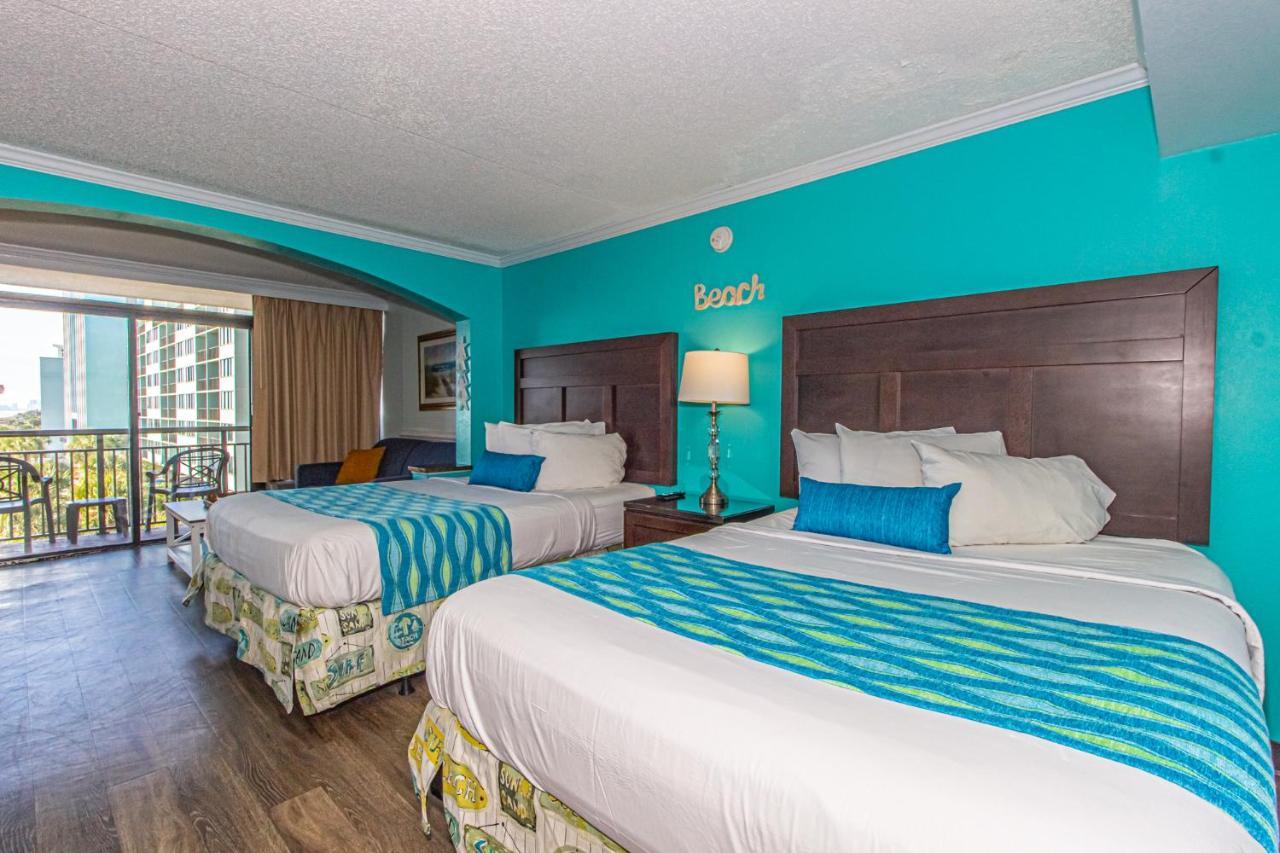 Oversized Ocean View Queen Suite With Beautiful Fireplace And Accents - Sleeps 4 Guests! 默特尔比奇 外观 照片