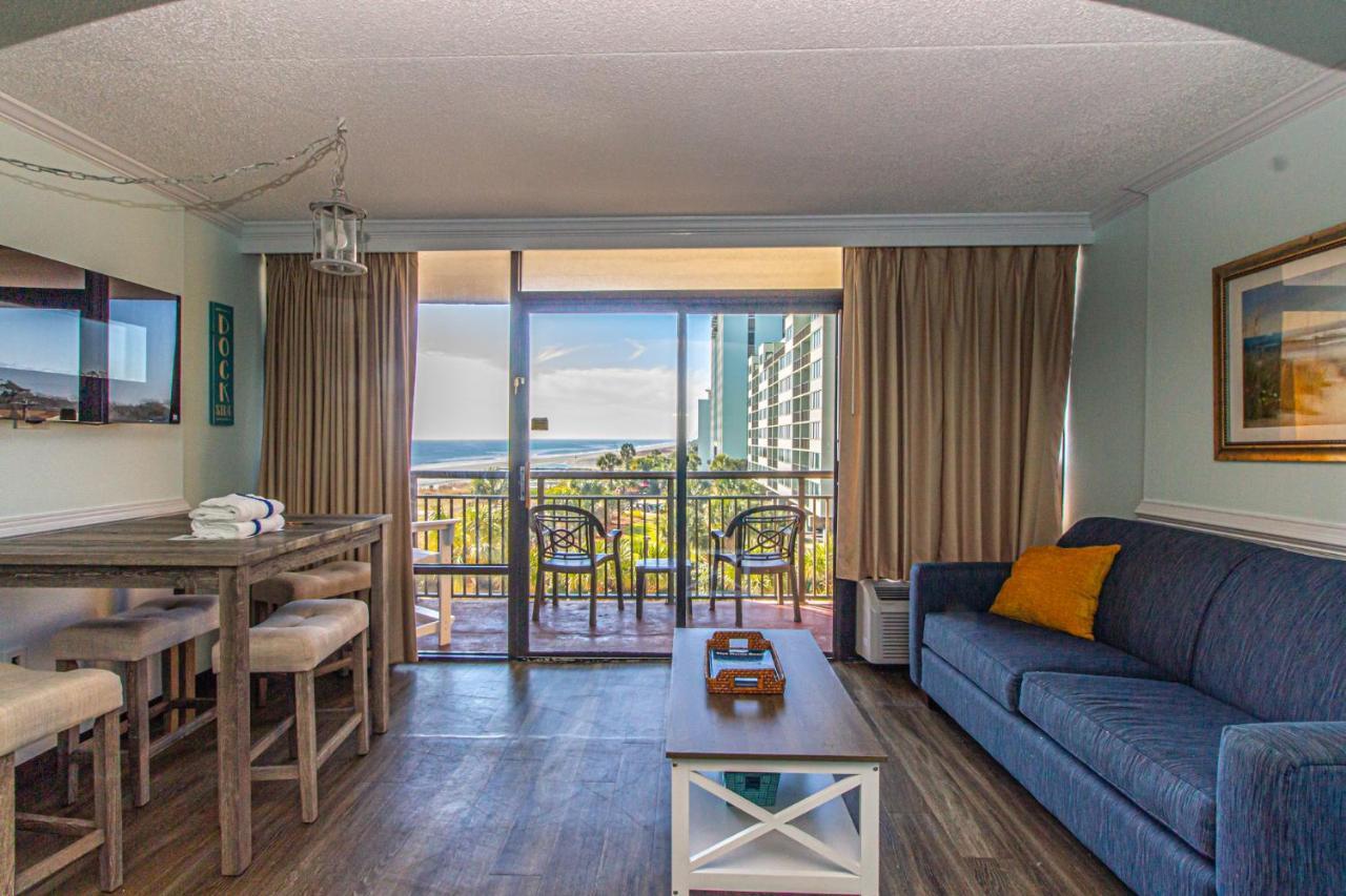 Oversized Ocean View Queen Suite With Beautiful Fireplace And Accents - Sleeps 4 Guests! 默特尔比奇 外观 照片