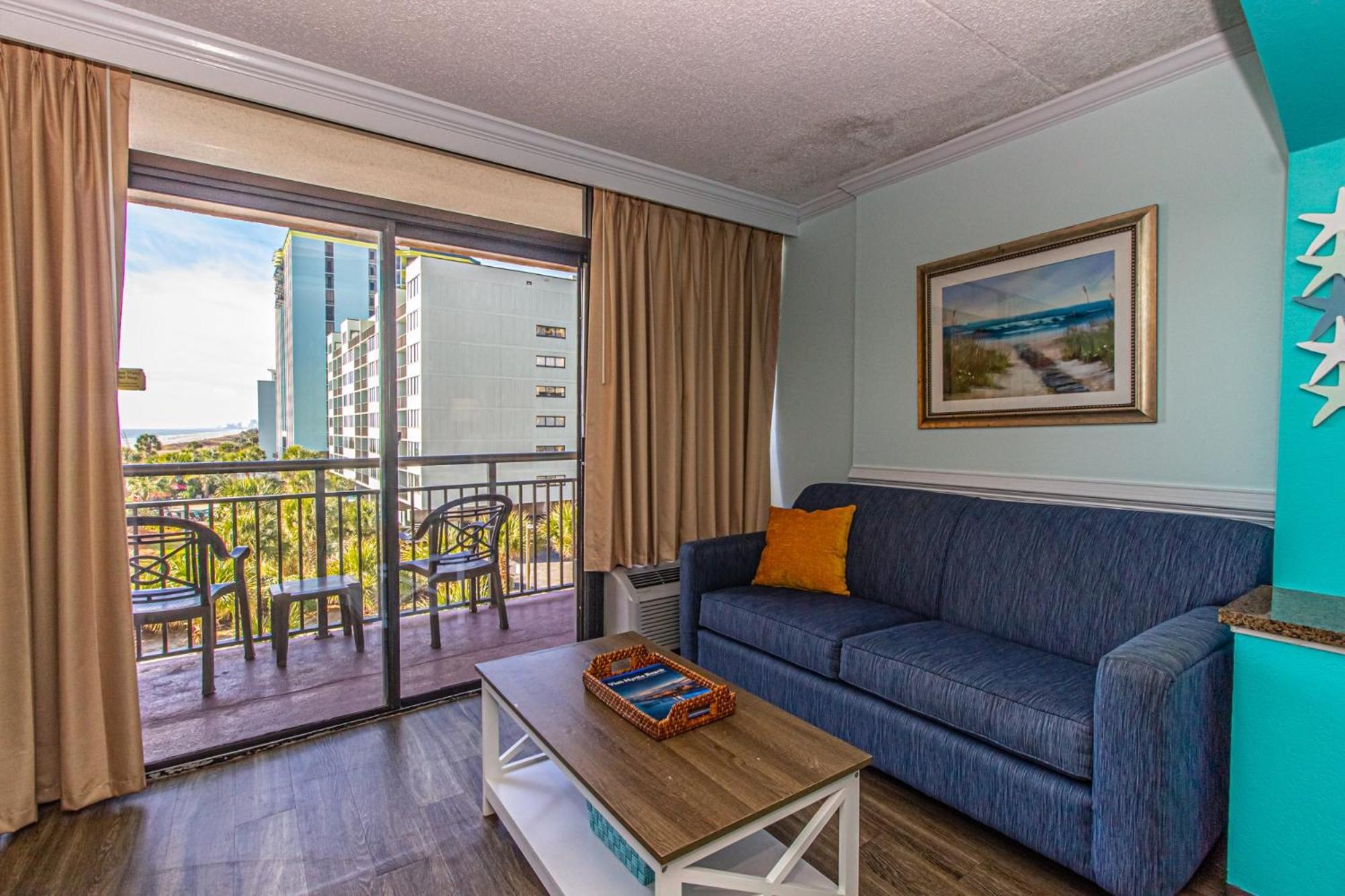 Oversized Ocean View Queen Suite With Beautiful Fireplace And Accents - Sleeps 4 Guests! 默特尔比奇 客房 照片