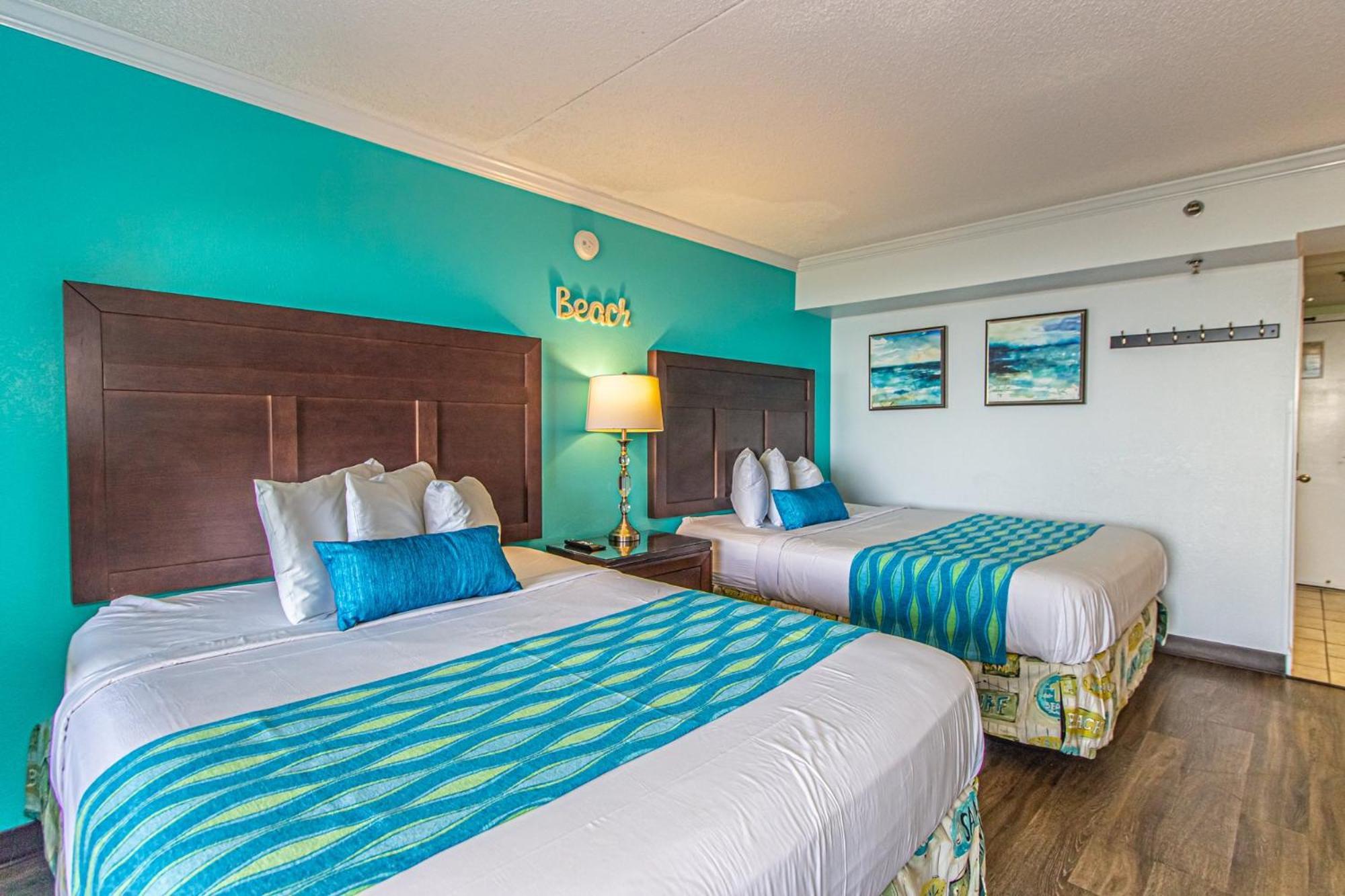 Oversized Ocean View Queen Suite With Beautiful Fireplace And Accents - Sleeps 4 Guests! 默特尔比奇 客房 照片